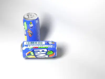 Fanta Cans 3D model