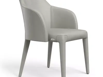 Fendi Chair Cream - PBR Low-poly 3D model