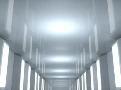 Sci Fi Corridor 3D model 59