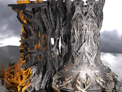Avalon Great Hive Structure cathedral 3D model