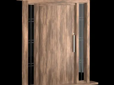 Exterior Large Doors 3D model buy