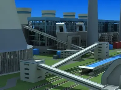 power plant 3D model