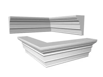 Moulding decorative mouldings and cornices 3D model