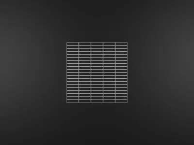 Steel Grating Flooring Low-poly 3D model