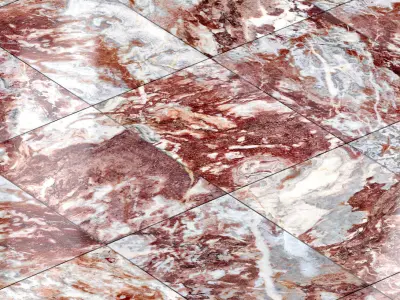 Red marble natural textures set Texture