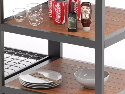 Big Green Egg BBQ 3D model