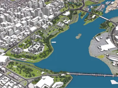 Ottawa Low-poly 3D model