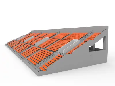 Stadium Tribune 02 3D model
