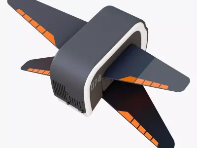 Sci-Fi Surveillance Drone 074 M1 3D model