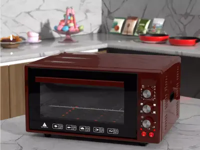 Kitchen mini oven 3D model