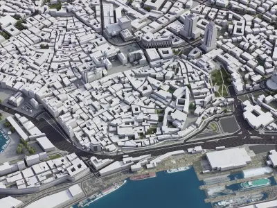 Genoa Low-poly 3D model