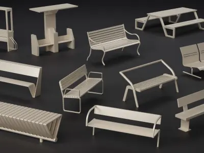 100 Street Kitbash 3D model