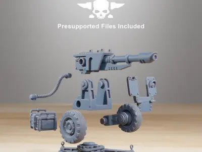 GrimGuard Battle Weapons  3D print model