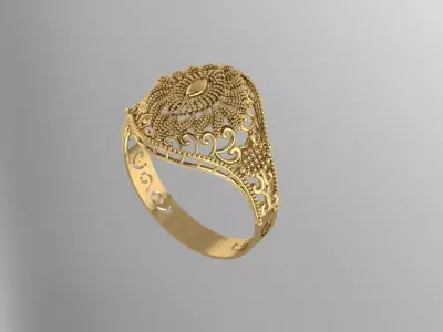 Gold Ring 24 3D print model