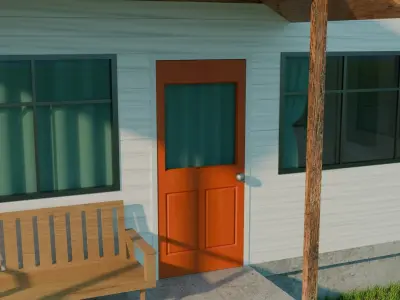 Modern Home Low-poly 3D model