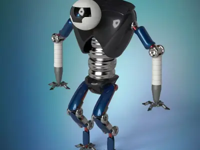 Robot soldier 3D model