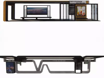 Bus Stop Collections -B11 3D model