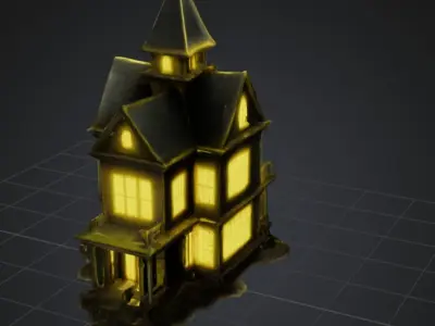 2x haunted house 3D print model