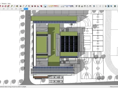 Sketchup School and University K4 3D model