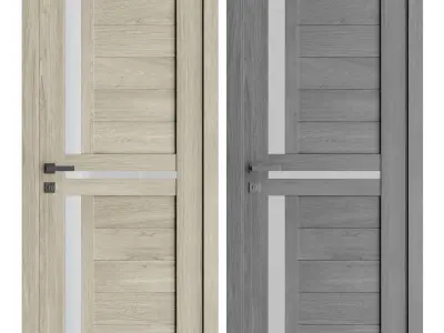 Interior doors MODERN ALFA BLK 3D model