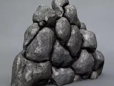 Pile of stones 3D model