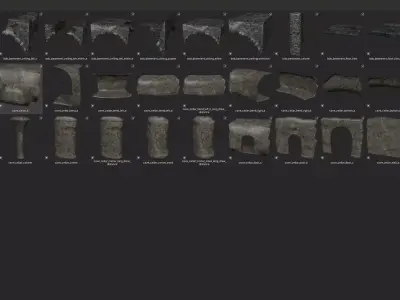 500 Medieval Game Assets Vol2-Inspired by The Witcher 3 Low-poly 3D model