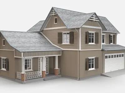 Traditional House 16 Low-poly 3D model