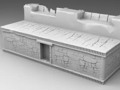 Rich build of Maya 3D print model