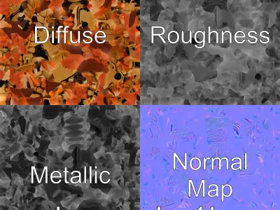 Insectoid Monster Creature Model with Spiked Shell Low-poly 3D model