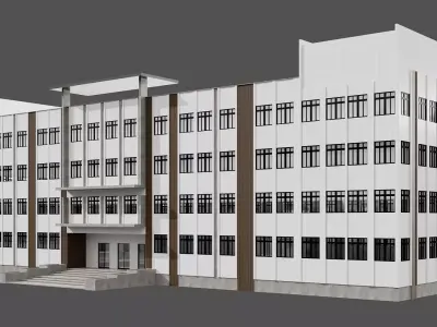 SCHOOL BUILDING NO136 A 3D model