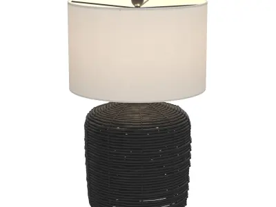 Cambria Rattan Table Lamp 3D model