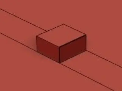 Alabaster Block Table Lamp 3D model