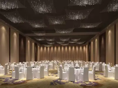 Business Restaurant - Coffee - Banquet  09 3D model