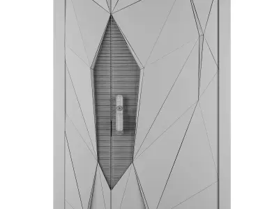 Entrance door set181 3D model