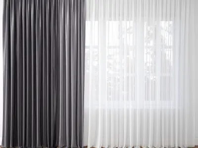 Curtain 3D model 14