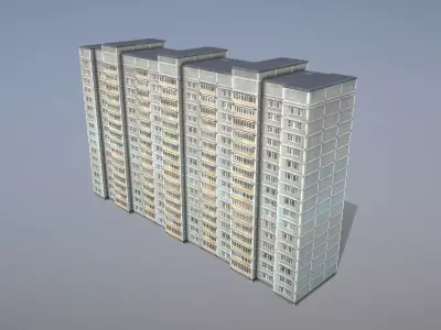 MSK Building 04 Low-poly 3D model