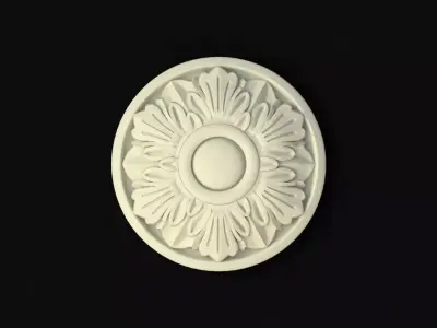 rosette ornate ceiling medallion 3D model