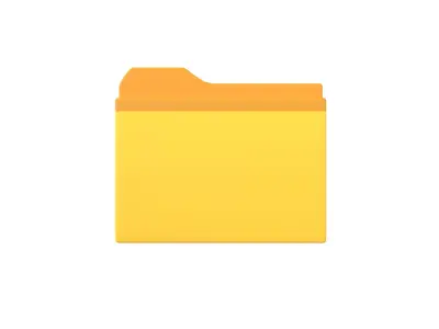 Folder Icon v1 001 Low-poly 3D model