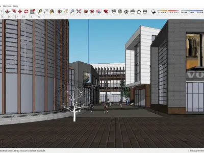 Sketchup Shopping Center C6 3D model
