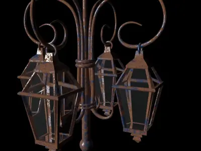 Street lamp 3d model 3D model