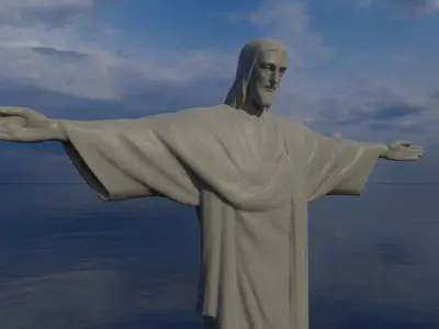 Corcovado Christ Redeemer 3D Printable 3D model