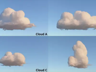 Volumetric clouds VDB Pack B 3D model