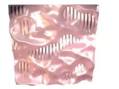 Wave Texture Jewelry Tray and Ring Holder  Modern Desk Organizer 3D print model