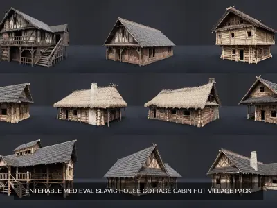 Medieval MEGABUILDER COLLECTION 3D Model Pack