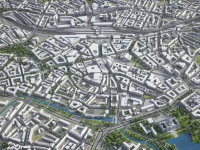 Hanover Low-poly 3D model