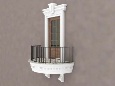 Balcony Door 7 3D model
