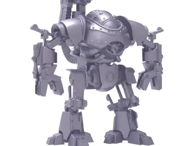 Battle robot 3D print model
