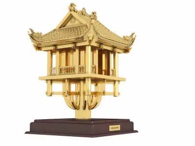 Chua mot cot 3D model