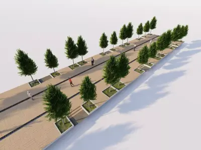 park-public bolvar-Private Landscape 3D model