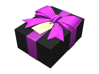 Big Ribbon Gift Boxes Low-poly 3D model
